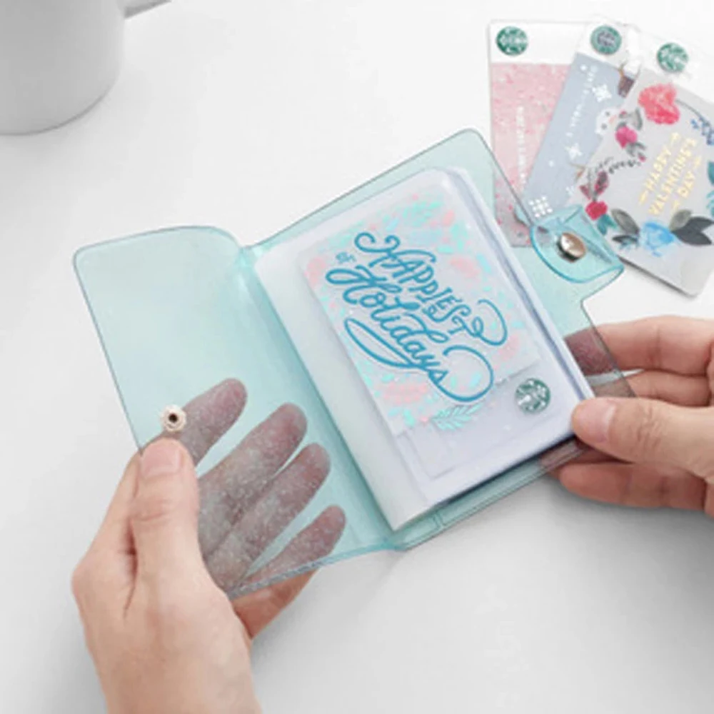 Cute High quality Jelly Color LOMO Cards Binders Albums Card Stock Photo Album Mini Photo Album Card Holder Instax Album