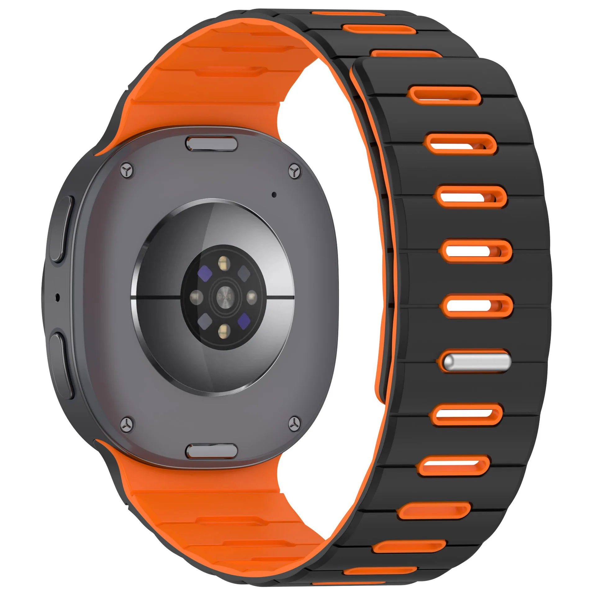 Two-Color Magnetic Buckle Silicone Strap For Samsung Galaxy Watch8 9/8Classic 40/44/46MM Sport Strap Bracelet