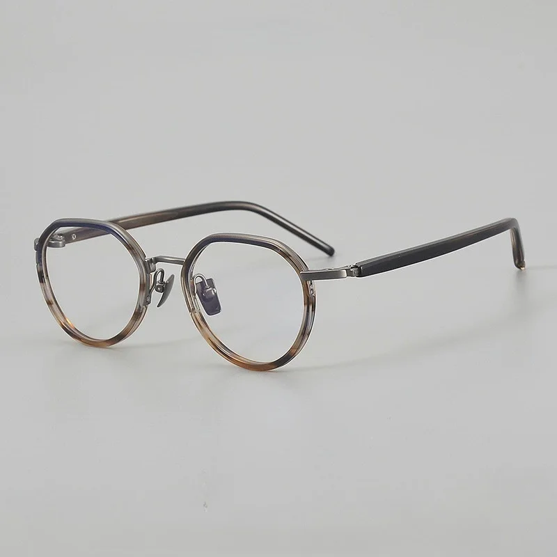 

Belight Optical Pear Shape Japan Design Men Women Acetate Titanium With Temple Eyeglasses Frame S171