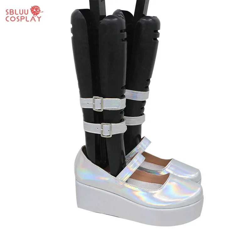 

LQSBluuCosplay Needy Girl Overdose KAngel Обувь для косплея для женщин Сапоги для девочек