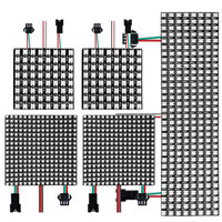 DC5V WS2812B LED Panel Individually Addressable WS2812 5050 RGB Digital Flexible Pixel Module Matrix Screen Light 8x8 16x16 8x32