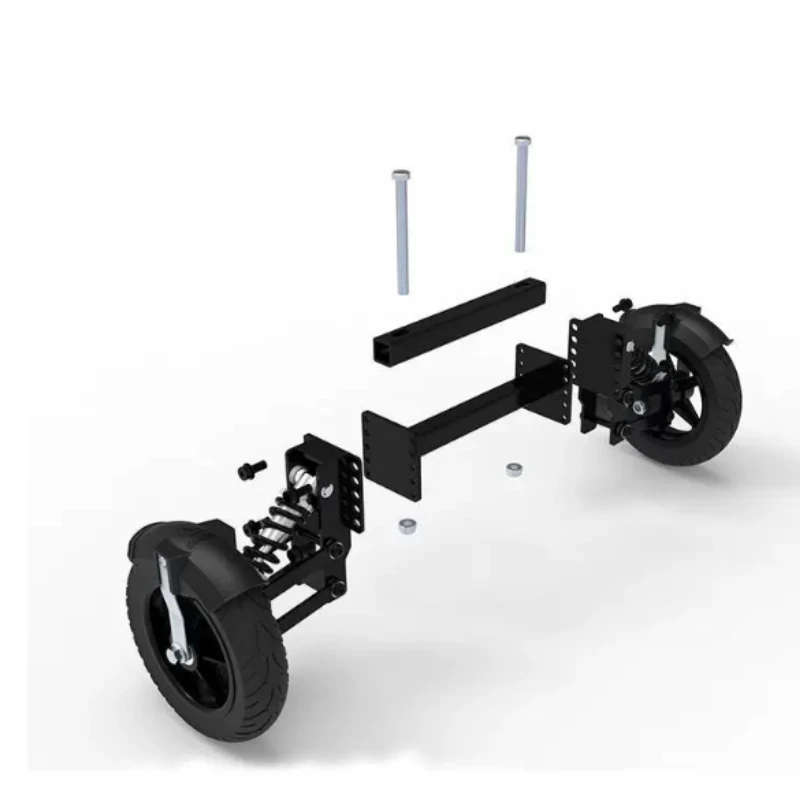Electric Scooter Anti-Fall Training Wheels, Stabilizer Auxiliary Wheel Kit with Shock Absorber for E-Bike