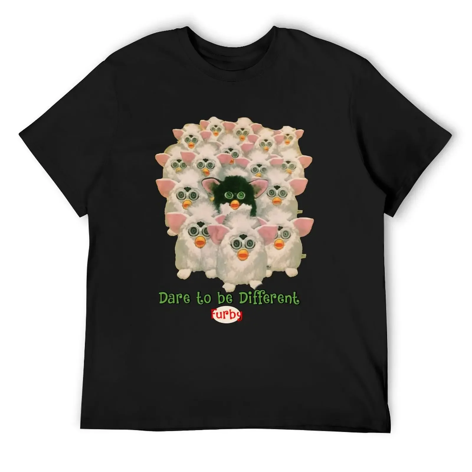 

1999 Furby Vintage Dare To Be Different Tiger Electronics T-Shirt anime shirts graphic tees funny t shirts for men