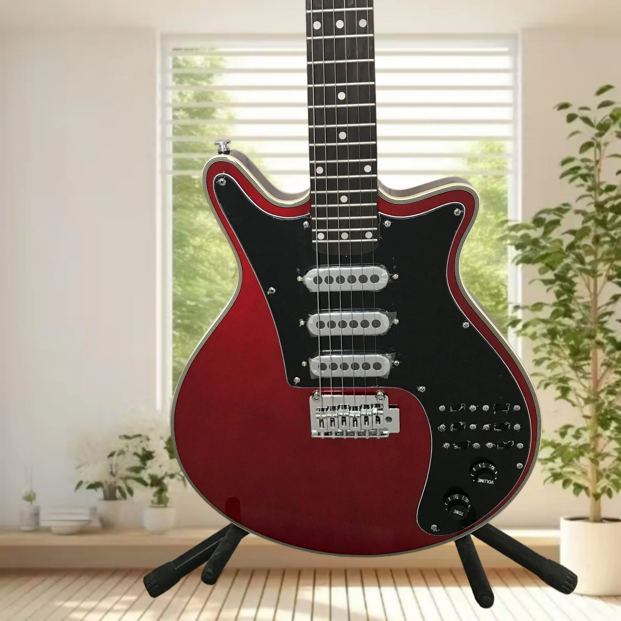 41 Inch Electric Guitar Brian May Special Red Vintage Style 3 Single Coil Pickups Tremolo Bridge Rock Music Free Shipping