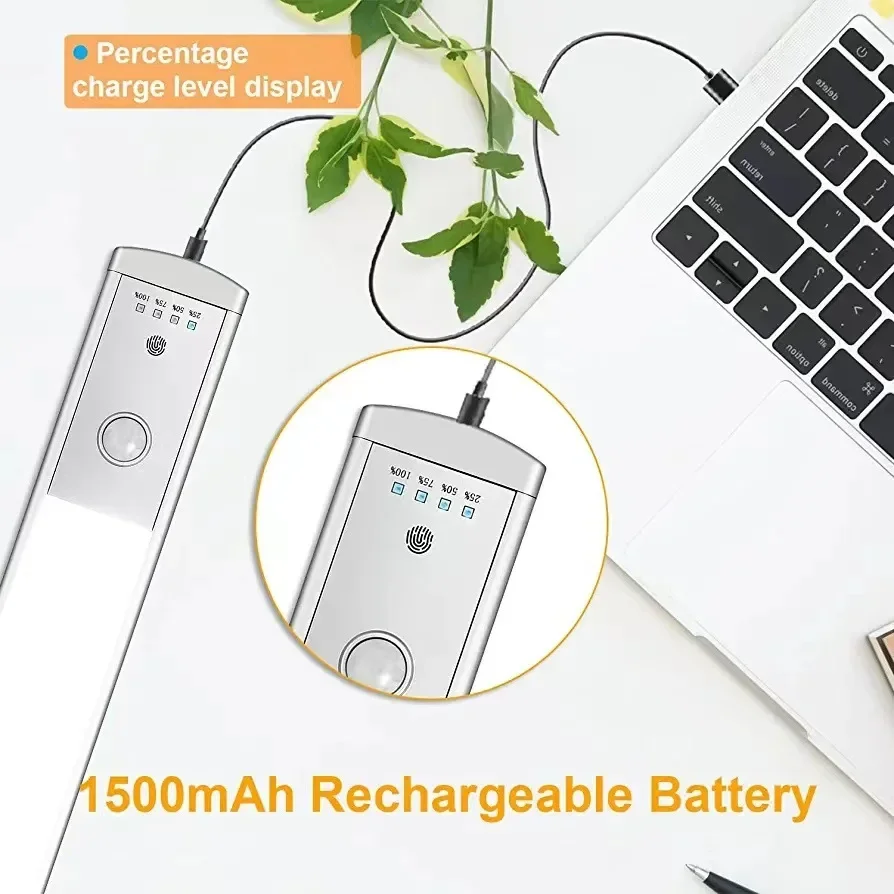 Xiaomi ワイヤレス Led ナイトライトモーションセンサー充電式バッテリー電源インジケータタッチランプルームベッドサイドキャビネットライト