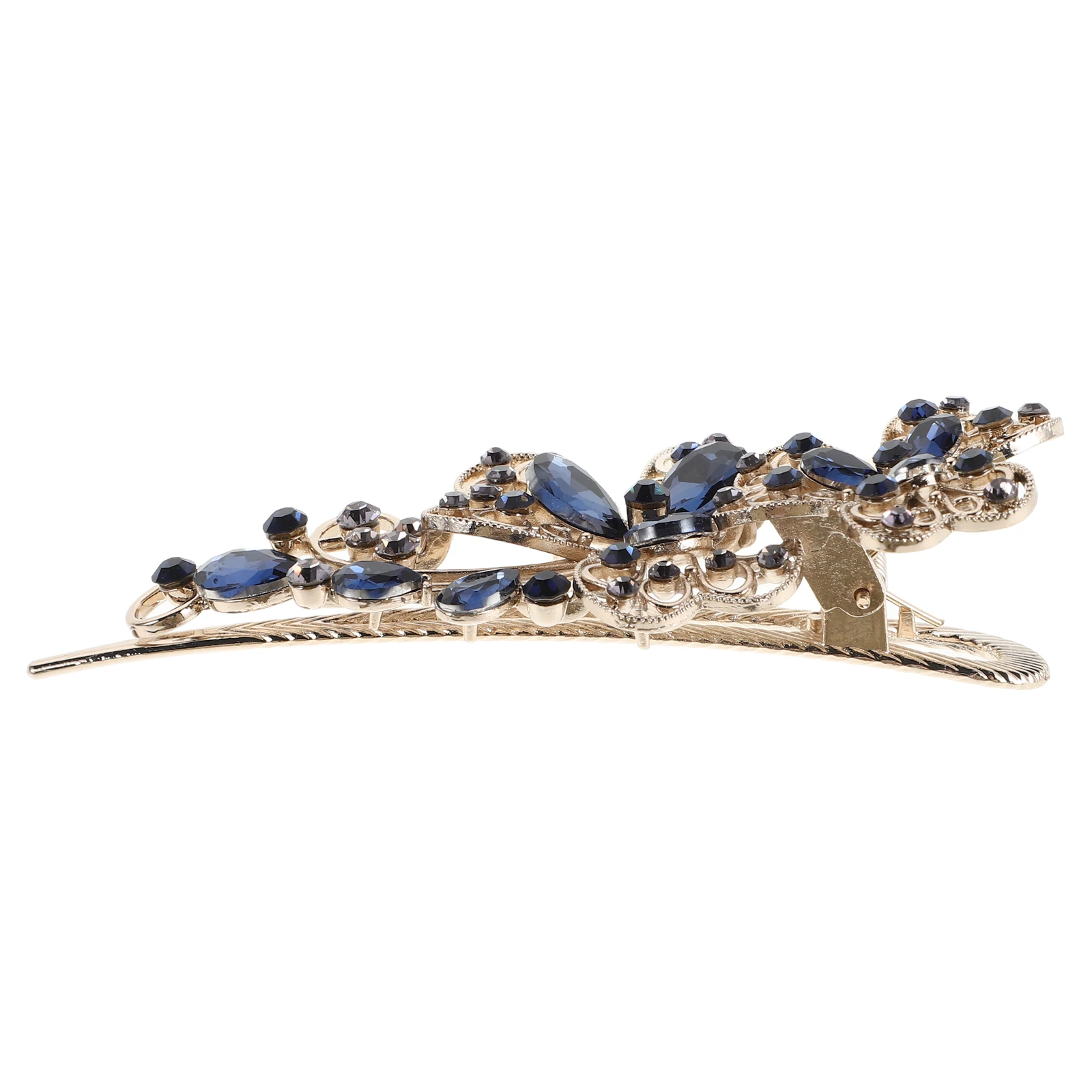 

Rhinestone Hair Clip Elegant Barrettes Accessories DIY Flower Hairpin Ornaments Bun Holder Sparkling Rhinestones Versatile Use