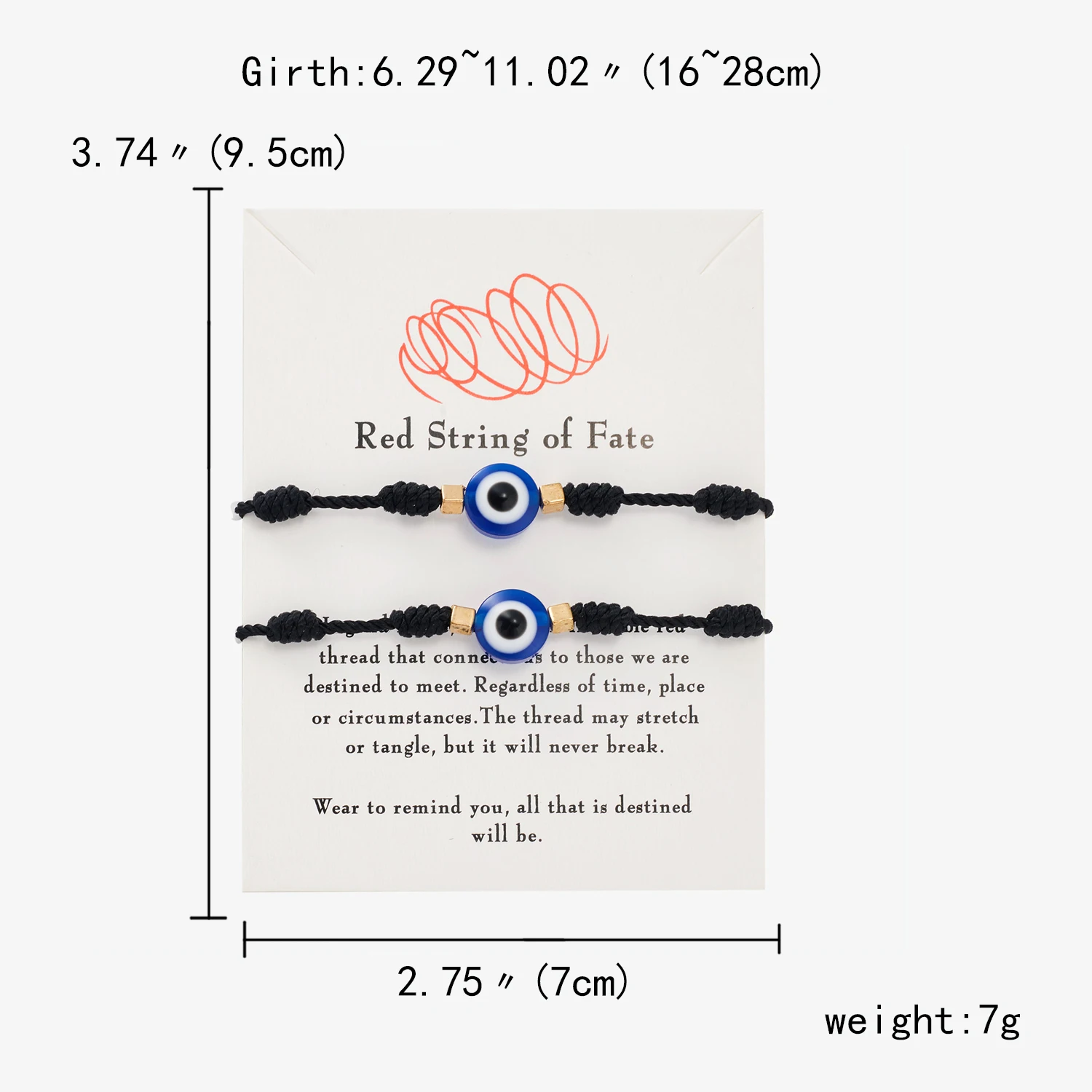 Handmade Braided Lucky 7 Knots Red String Bracelets For Women Men Turkish Blue Evil Eye Bracelet Friendship Couple Jewelry Gifts image 6