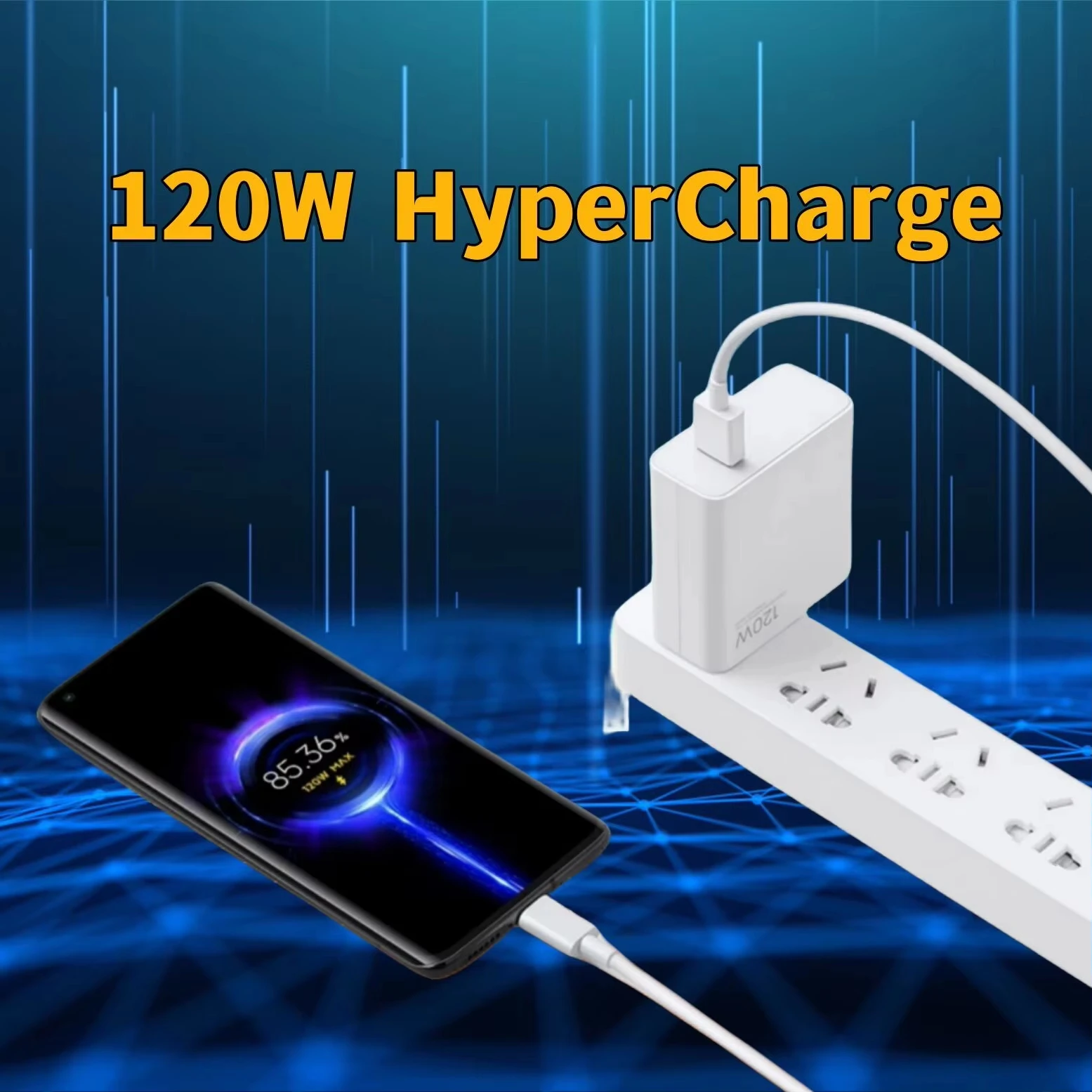 120W Charger Turbo Fast Charge Eu/Us Hyper Charge Adapter Cable For Redmi Note 11 12 13 Pro Plus Mi 14 13 13T Poco Phone - náhled 5
