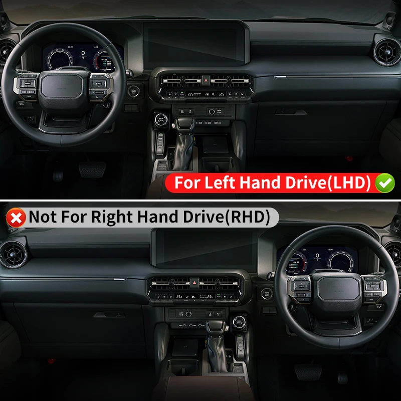 สําหรับ Toyota Land Cruiser 250 2024 2025 Prado J250, Lexus 550 GX คอนโซลกลาง 2 ด้านข้างแผ่นป้องกัน, อุปกรณ์ตกแต่งภายใน Tuning