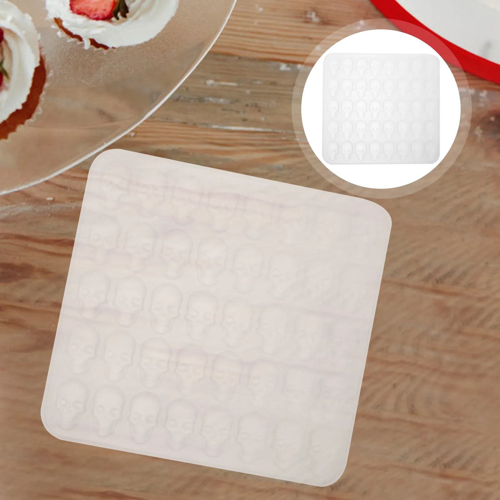 

Creative Skull Biscuit Silicone Cookie Mold for Baking Cakes Cookies Sugar Cookies DIY Molds Baking Supplies Cookie Mold