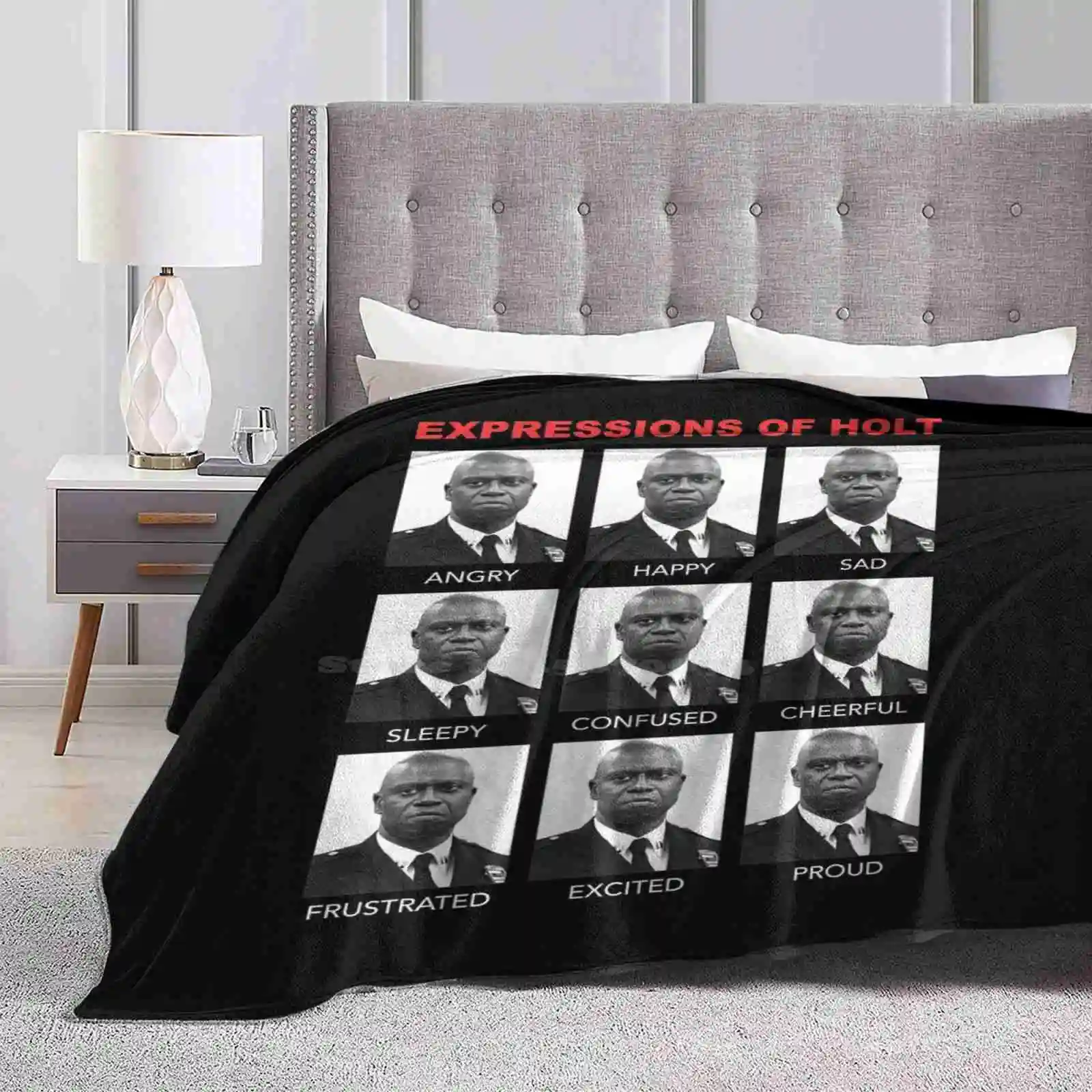 Expressions Of Holt Four Seasons Comfortable Warm Soft Throw Blanket Raymond Holt Brooklyn Nine Nine Brooklyn 99 Jake Peralta