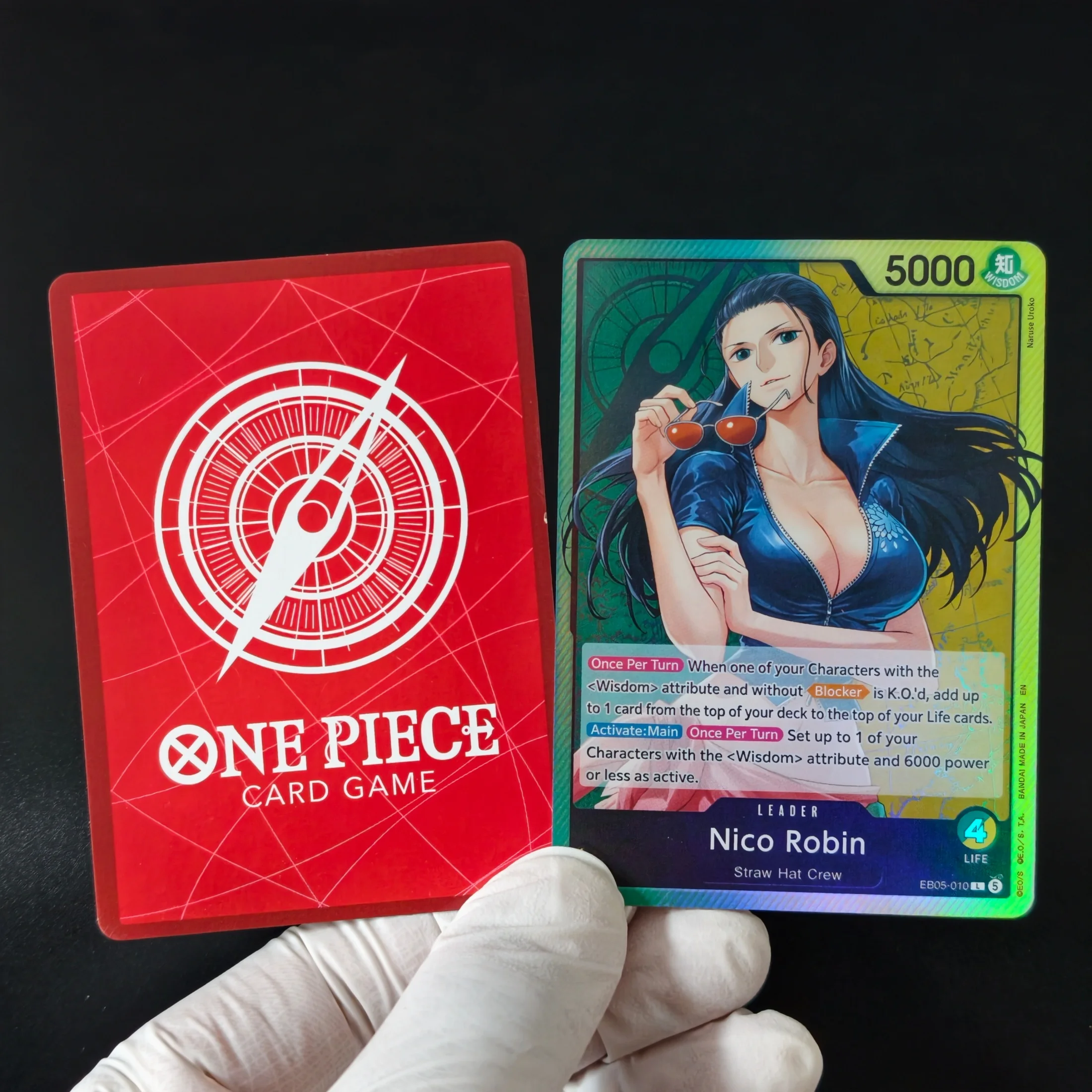 Proxy DIY One Piece Card Game OPCG EB05 Nico Robin Holo Textured Collectible Card TCG Advanced Anime Game Collection Card Gift