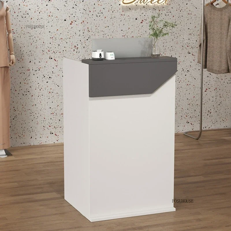 

Modern Reception Desks for Salon Professional Bar Counter Desk Beauty Luxury Simple Salon Hairs Office Commercial Furniture d