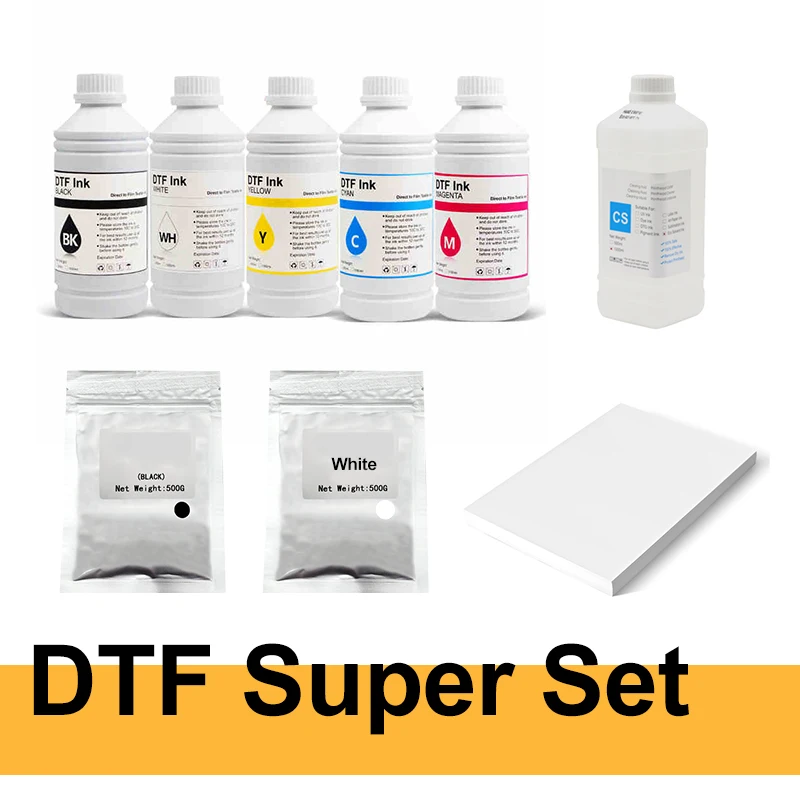 

Free Shipping DTF Ink Kit Hot melt powder Cleaning For Direct Transfer Film Printer For Printer PET Film Printing And Transfer