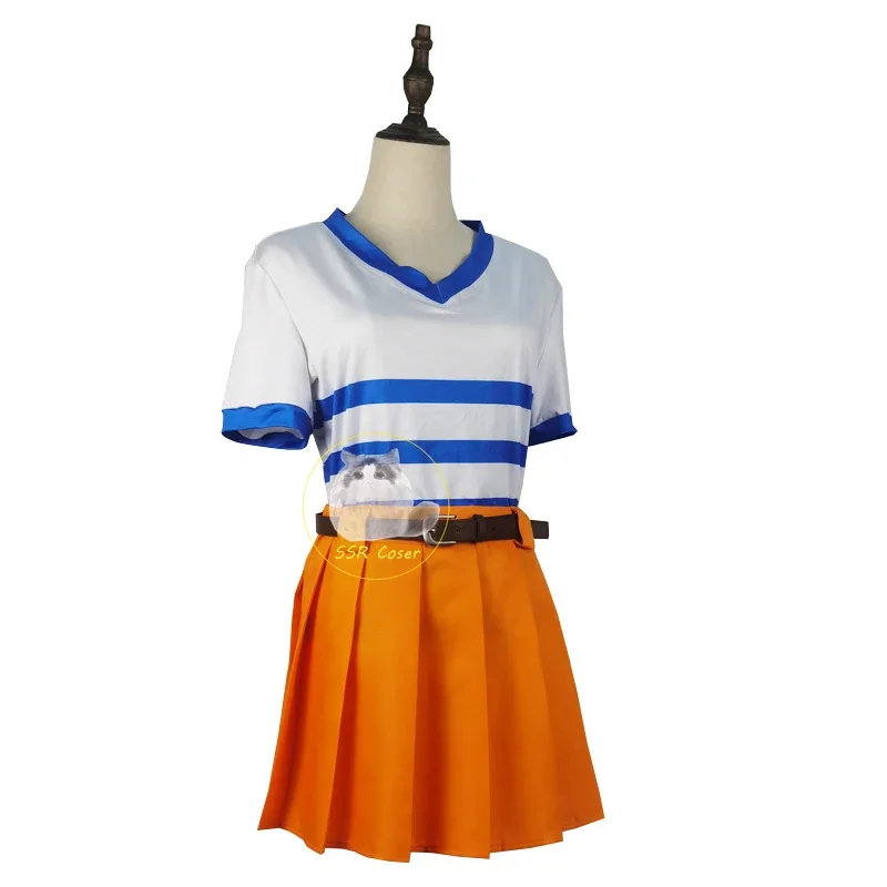 2025 Nuovi Film Anime Costume Cosplay Uniforme Camicia Gonna Nami Parrucca Halloween Party Performance Wear Abbigliamento WomeQAQ1
