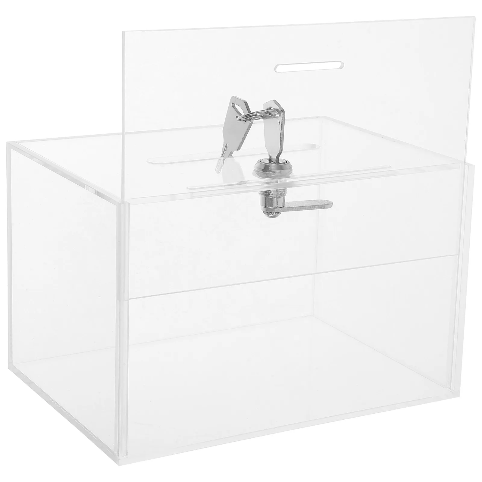 clear-acrylic-suggestion-box-with-lock-sign-holder-versatile-ballot-box-for-elections-contests-voting-fundraising-and-opinion