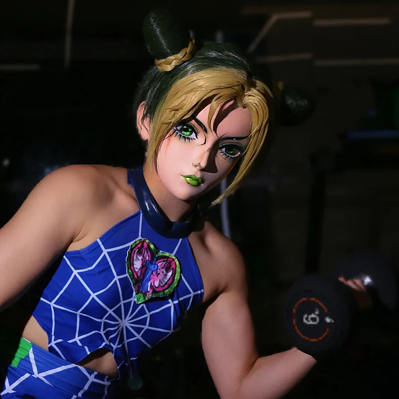 BJD 수지 하프 헤드/풀 헤드 마스크 Kigurumi Eyes Crossdress Cosplay 일본 애니메이션 유니섹스 마스크 눈과 가발