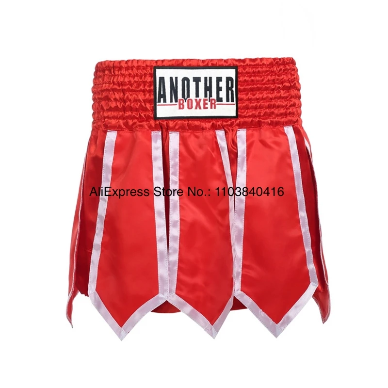 Boxing Shorts Womens Men\'s Muay Thai Shorts Lotus Ribbons Kickboxing Pants Kids Boy Girl Martial Arts Grappling Training Clothes