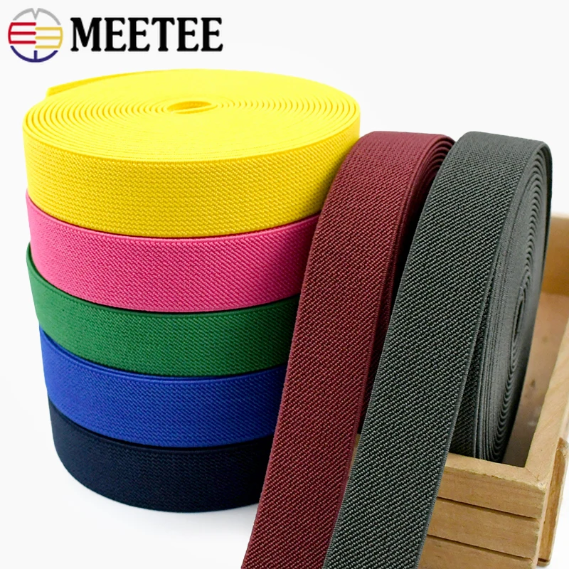 2/5Meters 20-50mm Nylon Elastic Bands Pant Waist Rubber Band Underwear Belt Elastics Webbing Tape DIY Clothes Sewing Accessories