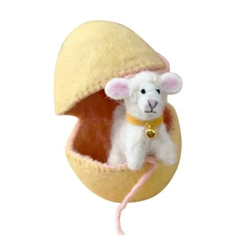 

Easter Egg With Surprise Lamb Eco-Friendly Spring Decoration For Home And Garden B-Y46A