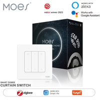 MOES Tuya Smart ZigBee3.0 Curtain Switch Smart Home Roller Shutter Electric Curtains Blind Motor Works With Alexa/Google Home