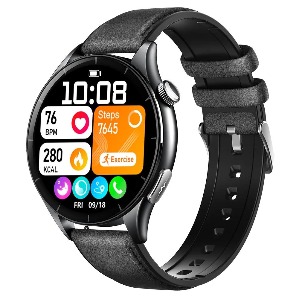 

2025 New Uric Acid Blood Lipids Pressure Body Fat Blood Analysis Smart Watch ECG+PPG Clock BT Call Smartwatch Men