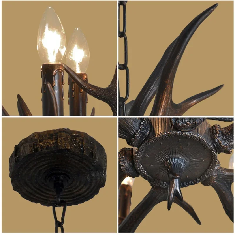 레트로 LED 샹들리에 테이블 식당 거실 주방 액세서리 펜던트 램프, 홈 인테리어 조명 고정장치