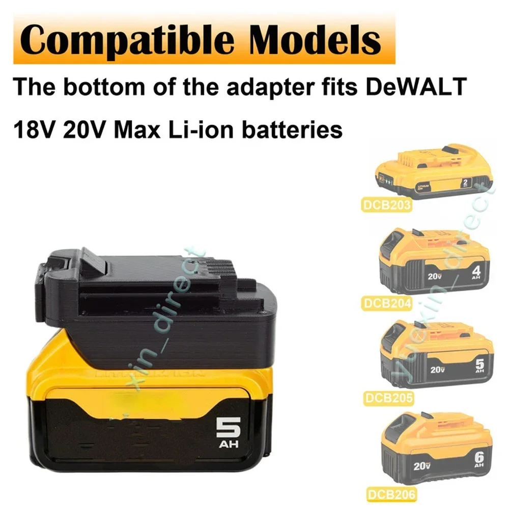 Battery Converter Adapter For Dewalt 20V Battery Convert To Black+Decker 20V MAX Li-Ion Power Tools Accessories