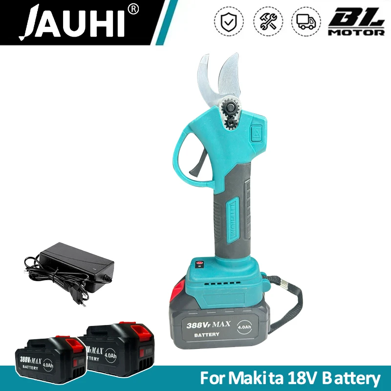 Jauhi-pruner sem Fio sem Escova para Árvore Frutíferas Poda Bonsai Árvore Elétrica Cortador Ramos Compatível Makita 18v Bateria