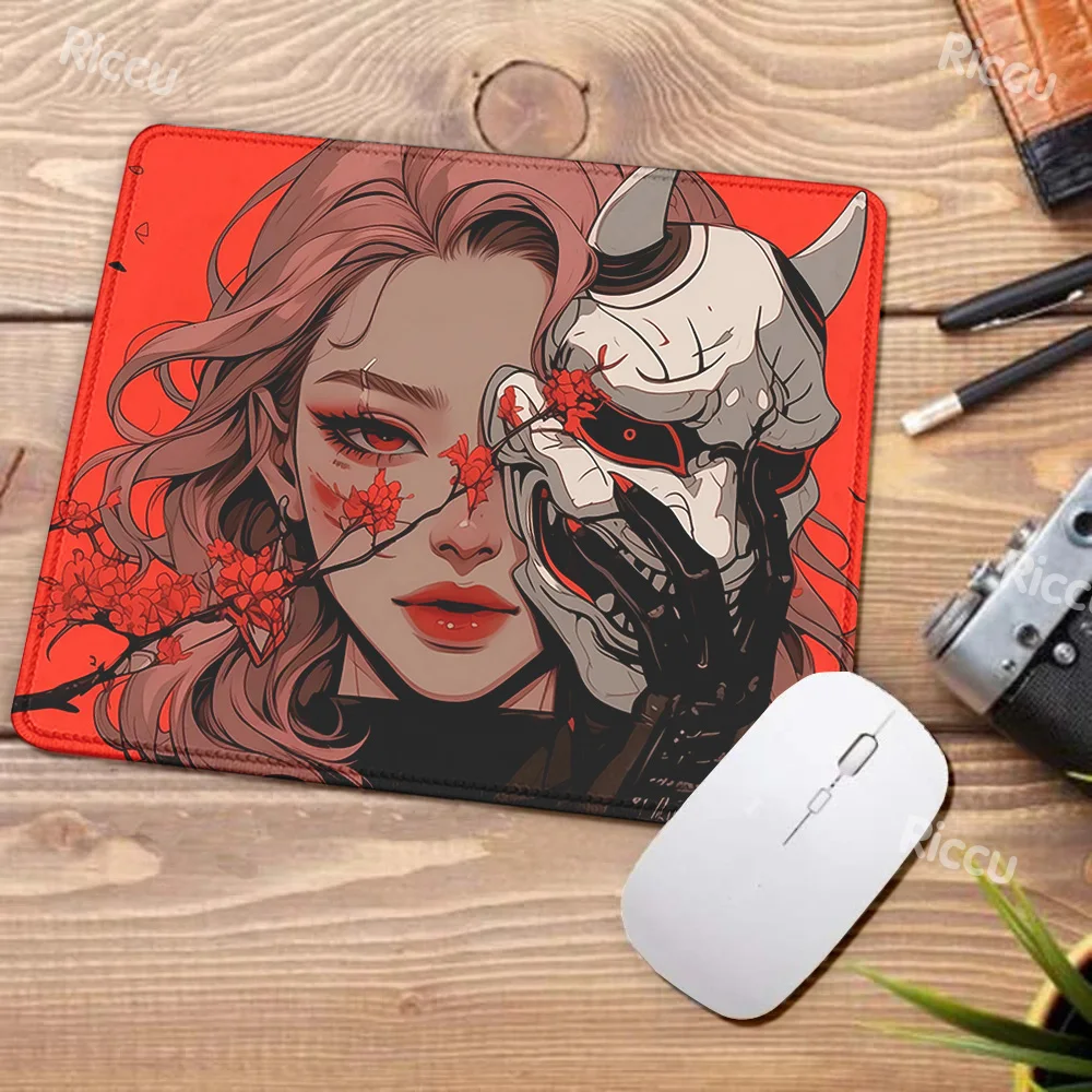 

Mask Girl Speed teclado mousepad Oni Gaming Mouse Mat High Elastic Non-slip Bottom mouse pad Gamer Premium E-Sports Keyboard Mat