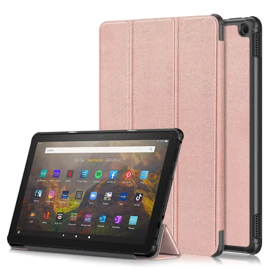 

10pcs Cases For Amazon Fire HD 10 10.1inch 10.1" 2023 Smart Leather Cover Wake Sleep Function Tablet