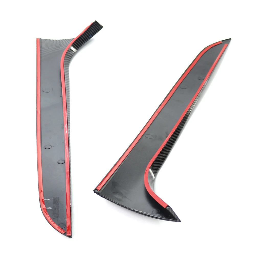 2x Car Rear Window Side Spoiler Canard Splitter Carbon ABS For Audi A4 B8 Allroad Avant 2009 2010 2011 2012 2013 2014 2015 2016