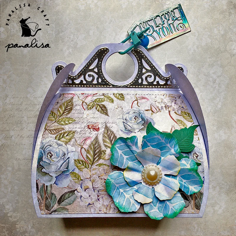 

Panalisacraft Vintage bag purse box Metal Cutting Dies Stencils for DIY Scrapbooking/album Decorative Embossing DIY Paper Cards