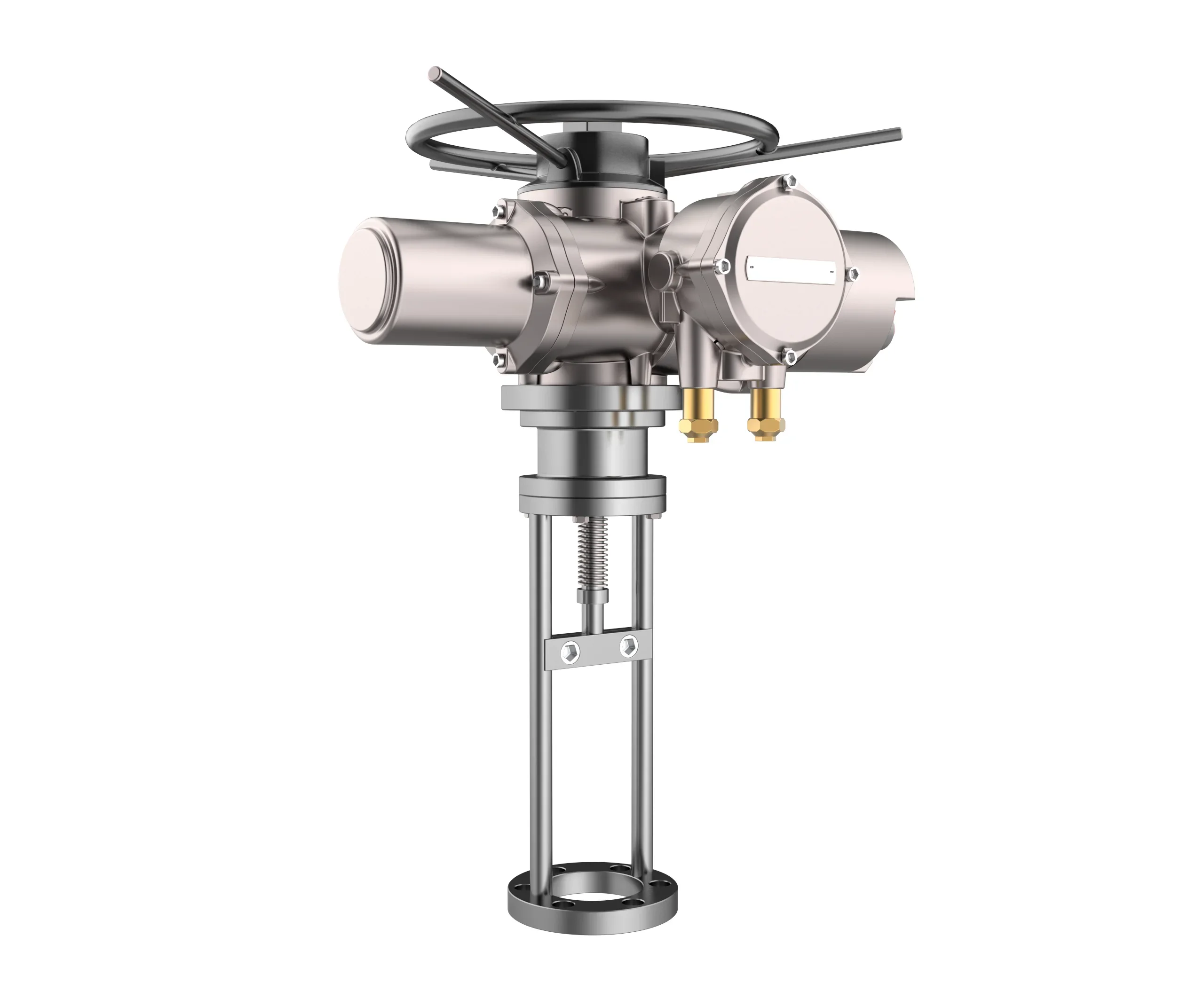 linear-turn modulated control valve electric actuator