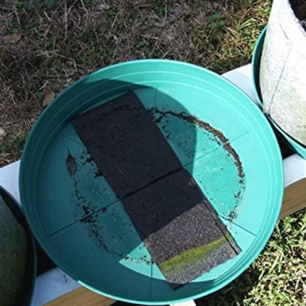 Breathable Watering Capillary Mat Eco-Friendly Reusable Basket Liner Mat Water Retention Black Automatic Plant Watering Mat