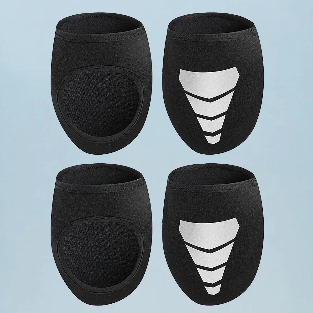 

2Pairs Cycling Shoe Cover Waterproof Warm Anti-Scratch Reflective Outdoor Safe Riding Shoe Cover Wateproof Overshoes