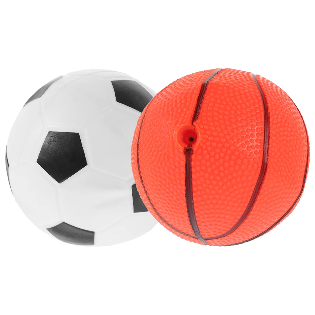 

2 Pcs Bouncing Ball Inflatable Toy Child Soccer Pvc Outdoor Balls Educational Jumping