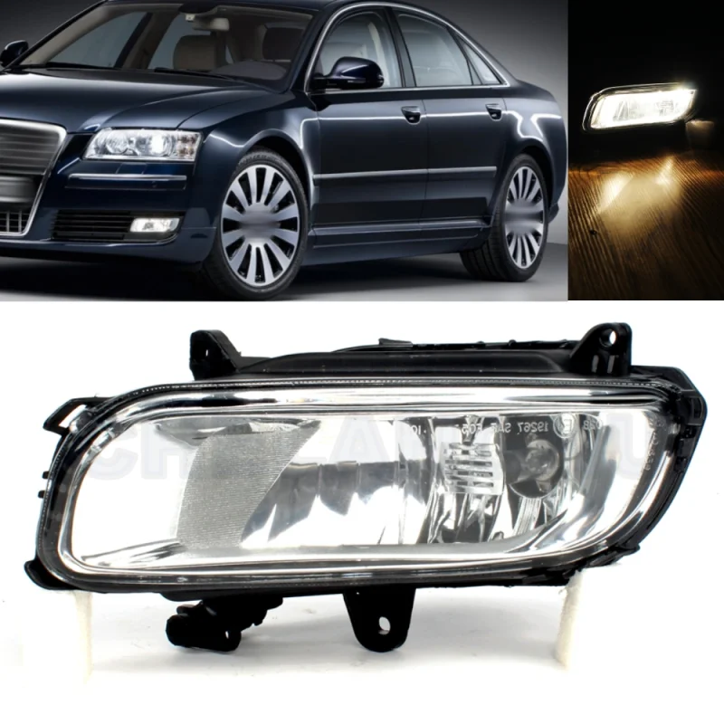 

Left Side Front Fog Lamp Light With Halogen Bulbs 4E0941699B For Audi A8 S8 2008 2009 2010