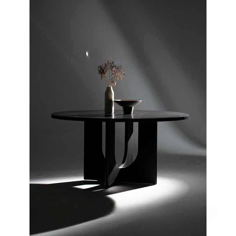 

Обеденный стол из цельного дерева в средневековом стиле, дизайнерский обеденный стол из цельного дерева, круглый обеденный стол, обеденный стол из бревна