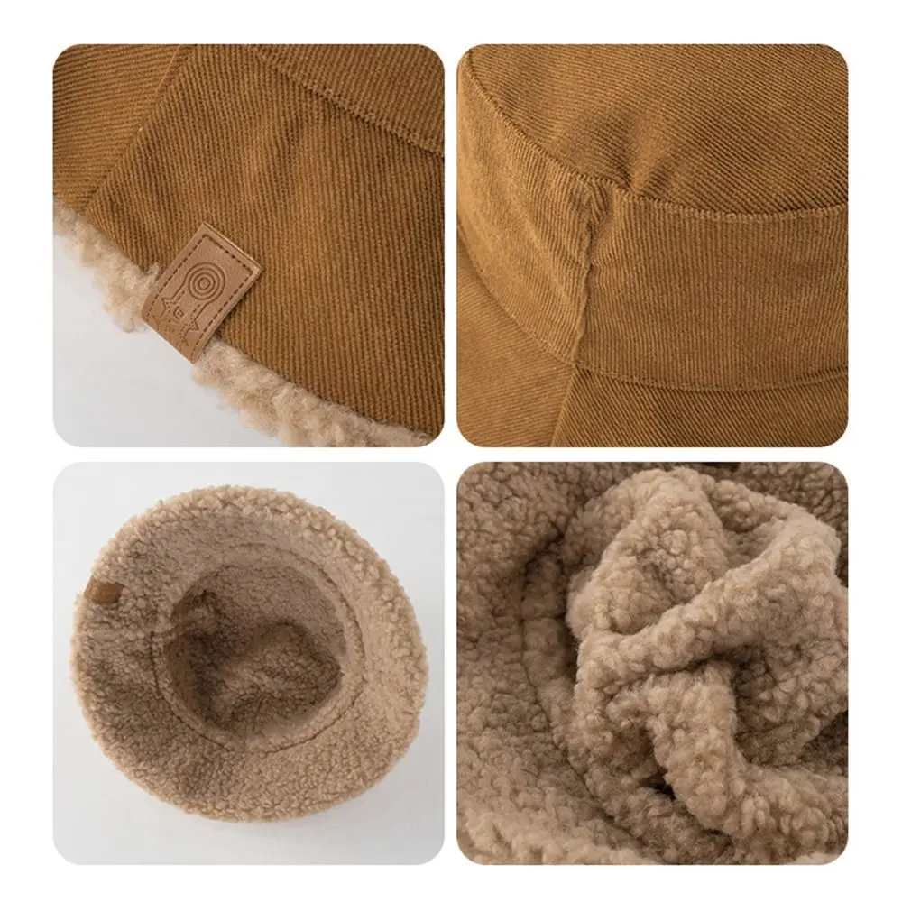 العصرية سروال قصير الشتاء قبعة بحافة سميكة عكسها بنما قبعة امبسوول لينة قبعة الورك للنساء #4