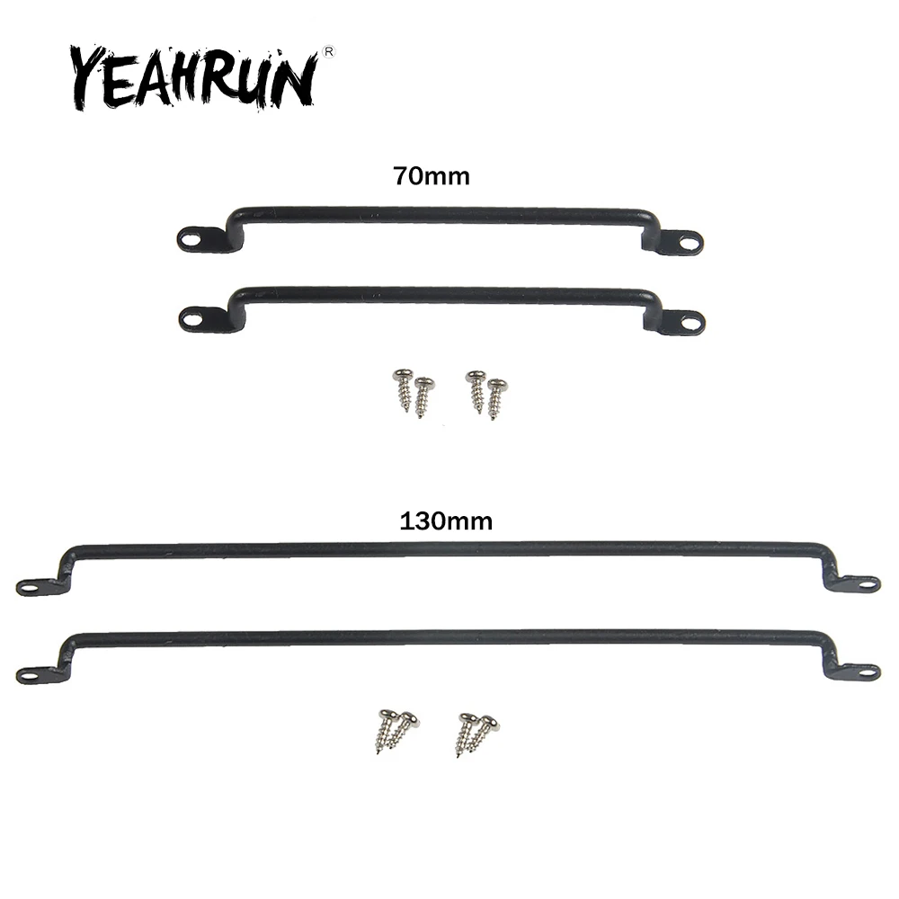 YEAHRUN 70mm/130mm Metal Body Shell Handrail for TRX-4 Axial SCX10 1/10 RC Crawler Car Upgrade Parts