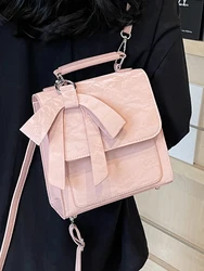 Small PU Leather Backpack Women Shoulder Bags small Back pack Travel Female Bookbag School Bags for Teenage Girls Mochila blue