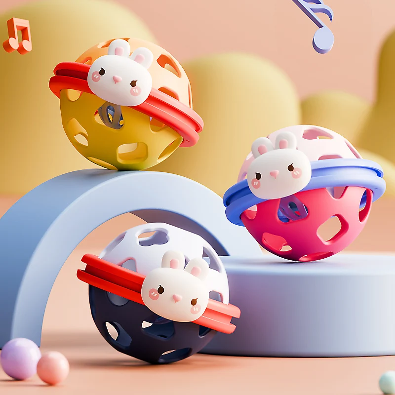 ลูกบอลซิลิโคนนุ่มสำหรับเด็ก เสียงกรอบกรอบดึงดูดทารก วัสดุที่ปลอดภัยสำหรับการเคี้ยว ของขวัญวันเกิดสำหรับพ่อแม่และลูก