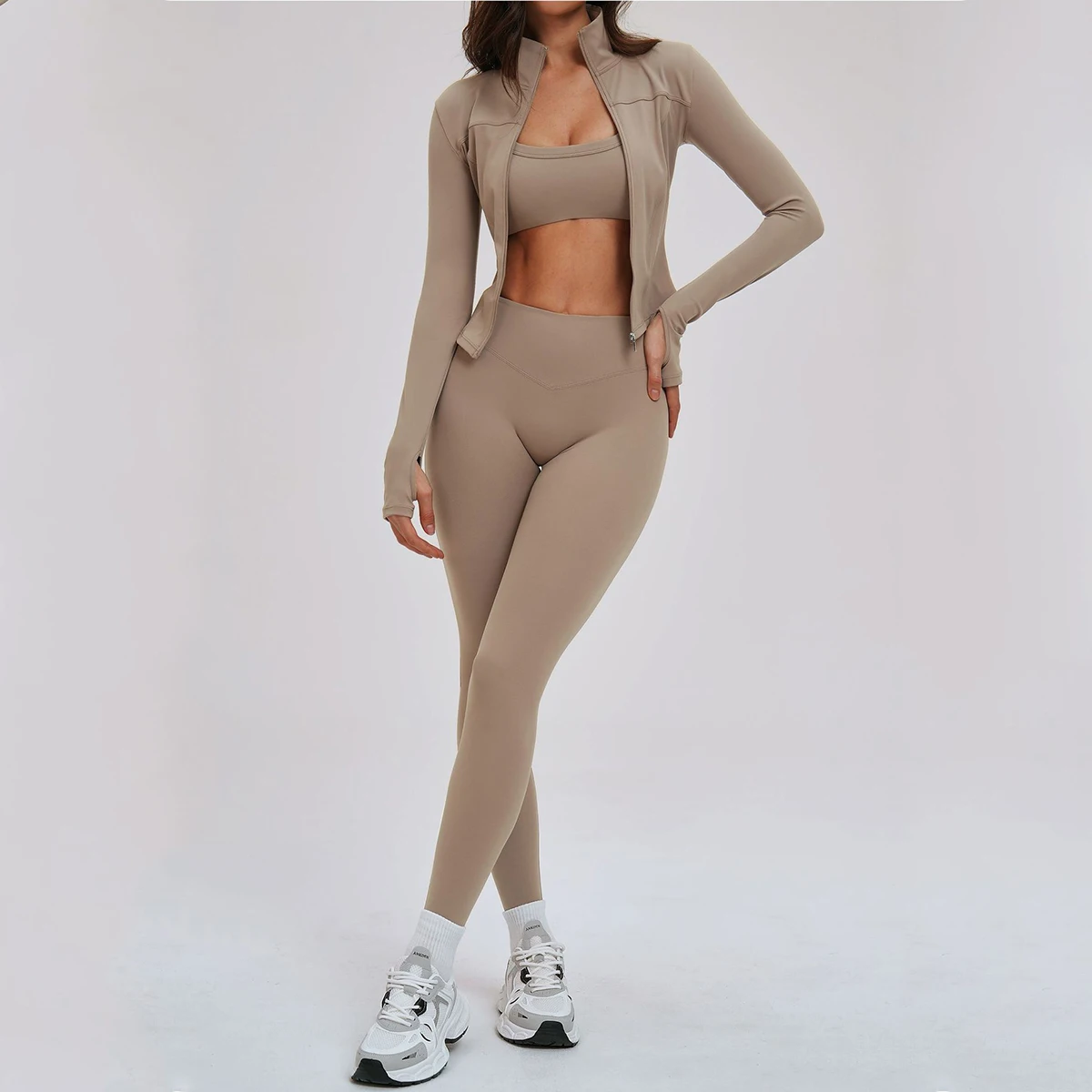 3pcs-yoga-suit-sports-set-gym-set-long-sleeve-sports-bra-athletic-wear-yoga-clothing-women's-tracksuit-running-workout-clothes