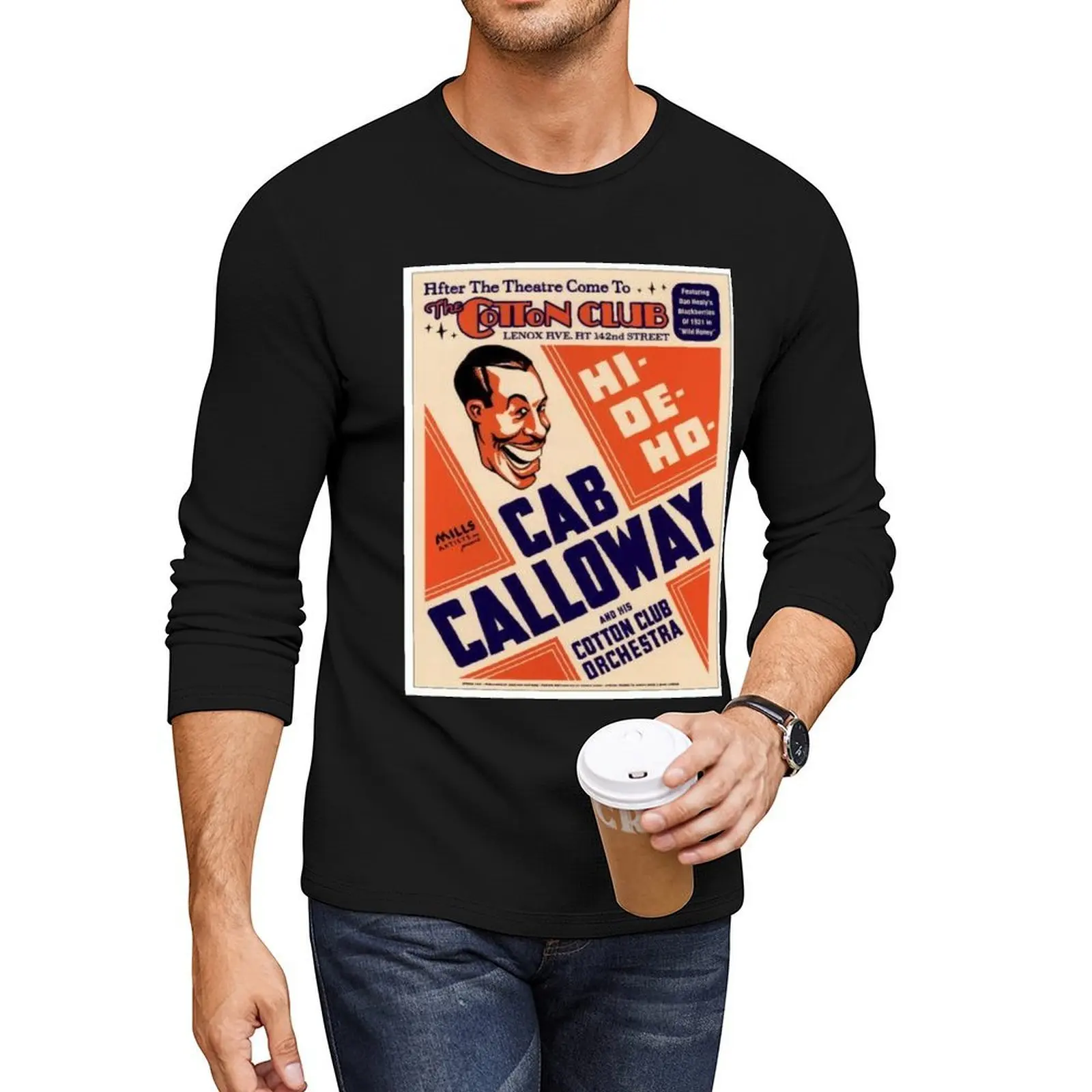 

Cab Calloway- HI-DI-HO Retro Long T-Shirt customized t shirts tops quick-drying t-shirt aesthetic clothes mens tall t shirts
