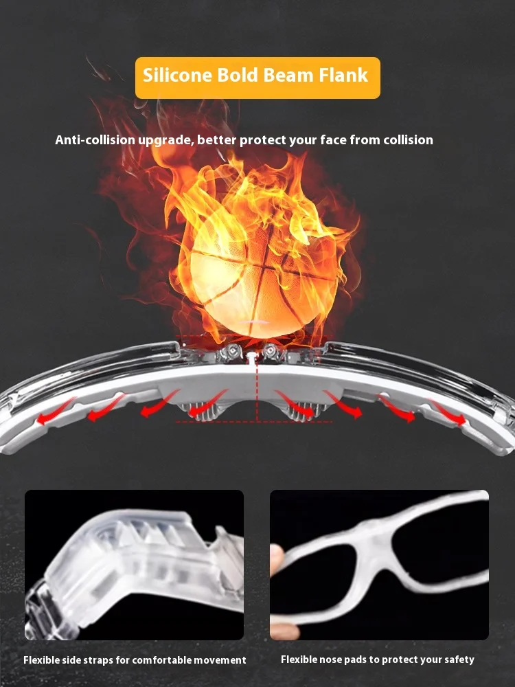 Basketball Sport Eyewear Football Eye Anti-Collision Glasses Removable Training Goggles Cycling Glasses Customizable lenses