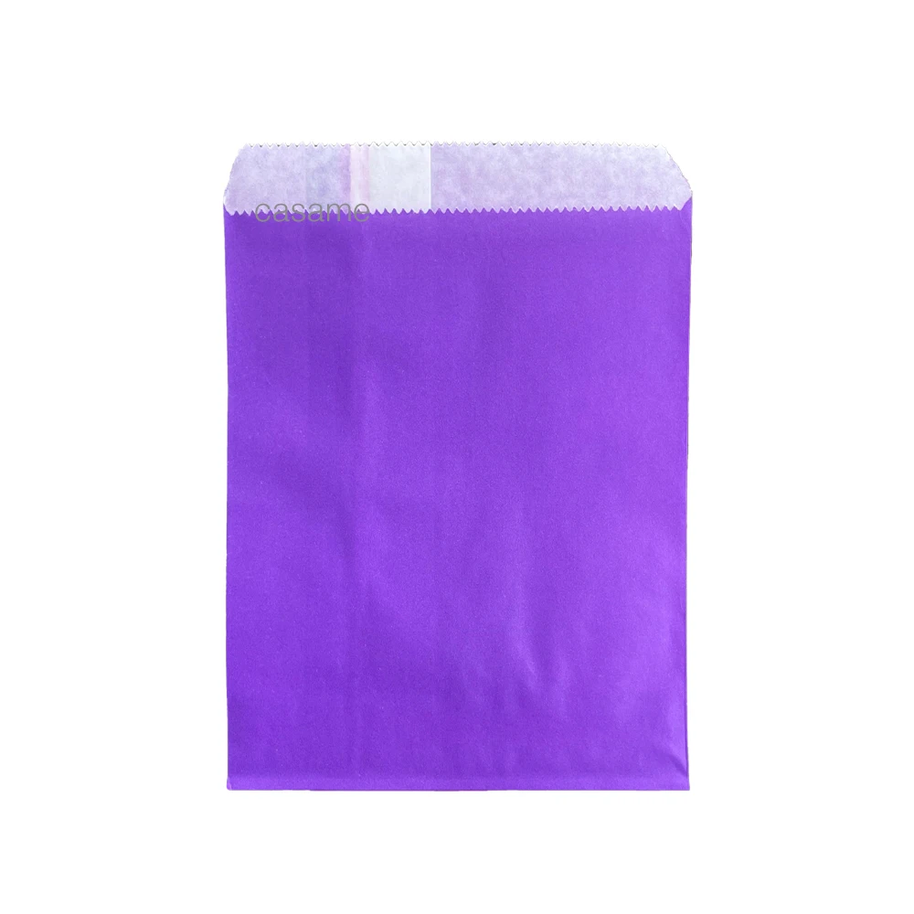 50/100 Teile/farbe Geschenk Kraft Papier Tasche Süßigkeiten Brot Snack Lebensmittel Sicherheit Tasche Geburtstag Hochzeit Geschenk Geschenk Verpackung Tasche gast Verpackung – Detail 4