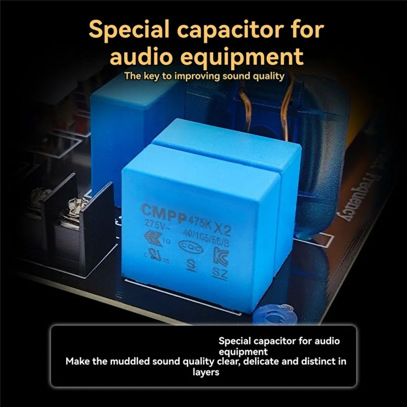 【Auf Lager】 Audio-Crossover-Filterverteilung 700 W 3-Wege-Hifi-Lautsprecher Frequenzteiler 1 High 2 Low DIY High-Fidelity-Teiler