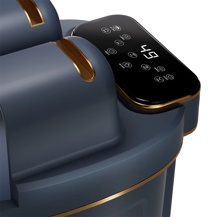 อ่างนวดเท้าไฟฟ้าอัตโนมัติที่บ้านพร้อมเข็มขัดบําบัดด้วยแสงสีแดงและลูกกลิ้งนวด 6 อันเพื่อบรรเทาขา