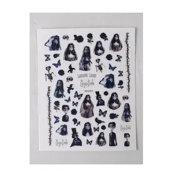 1 ks Láska kříž žába třešeň motýl kouzelný klobouk čarodějnice samolepka na nehty DIY umění design nehtů obtisk Dticker 12 nejlepší prodej Samolepka na nehty s motivem Harryho Pottera - №8